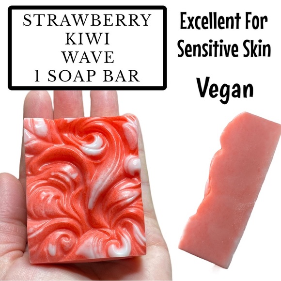 1 Bar, Waves Strawberry Kiwi Soap, Handmade, Great Gift Idea! ( PRICE IS FIRM ) - Picture 2 of 2
